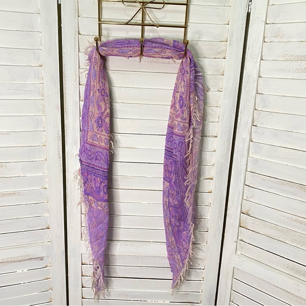 Spell Farrah Head Scarf in Lilac - Picture 10 of 12